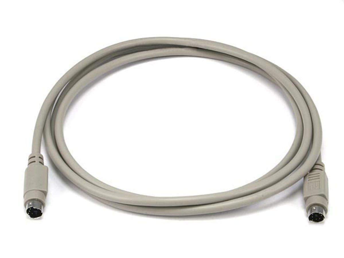 Monoprice Ps/2 Mdin 6 Male To Male Cable   6 Feet   Used As Ps/2 Keyboard/Mouse Connector