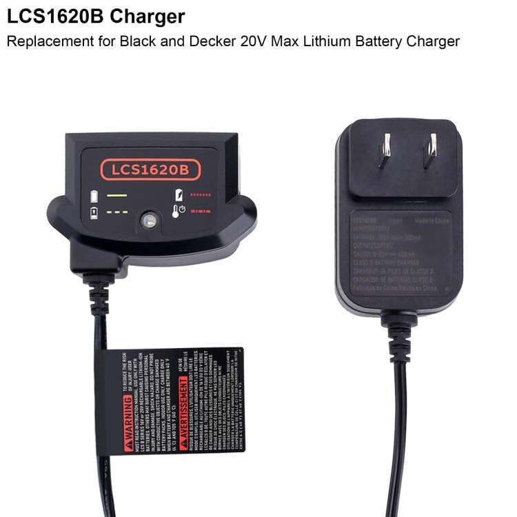 Elefly Lcs1620B 20V Lithium Battery Charger Compatible With Black & Decker 20V Lithium Battery Lbxr20 Lb2X4020 Lbxr2020 Ope Lbxr