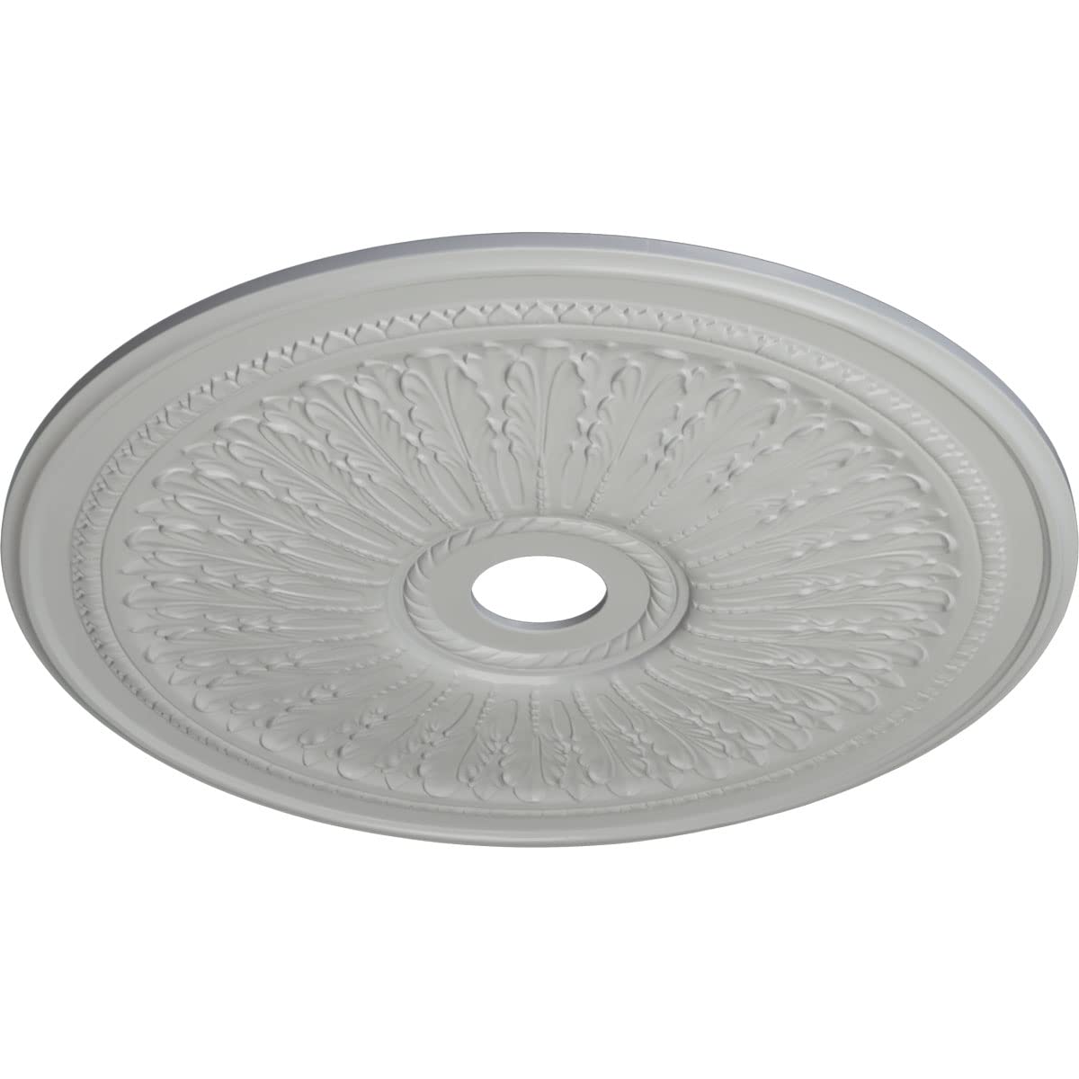 Ekena Millwork Cm29Oafrf Oakleaf Ceiling Medallion, 29 1/8''Od X 3 5/8''Id X 1''P, Hand Painted Frost