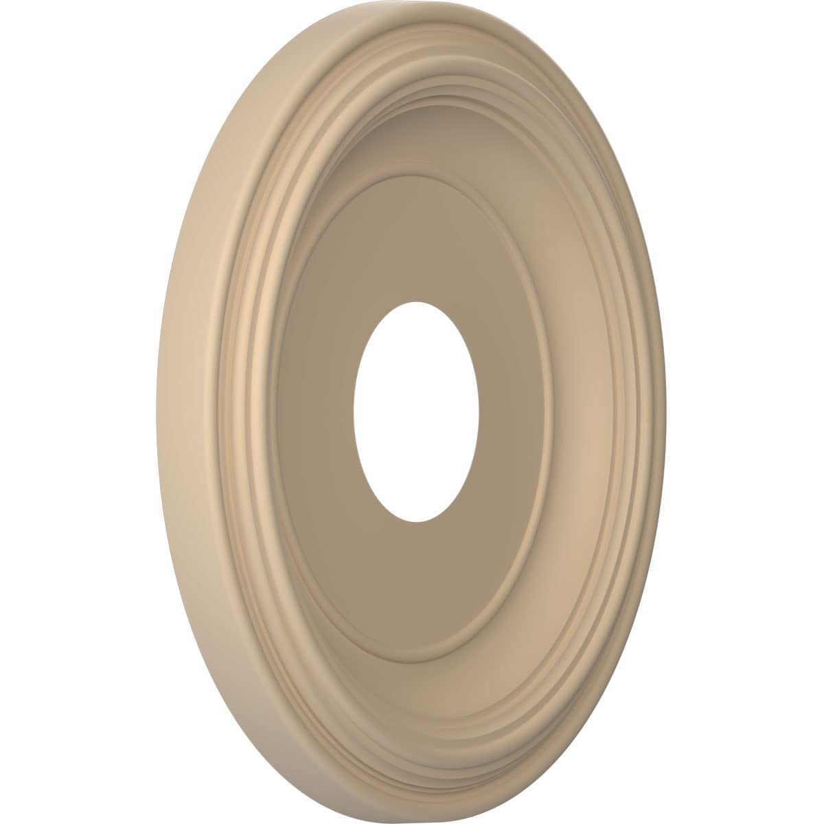 Ekena Millwork 13''Od X 3 1/2''Id X 1 1/4''P Traditional Thermoformed Pvc Ceiling Medallion (Fits Canopies Up To 7 1/2''), Ultra