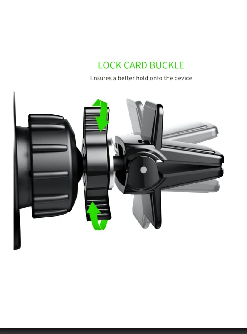 Esoulk Magnetic Phone Mount For Car Air Vent, Universal Cell Phone Holder For Car, Hands Free Car Mount, Strong Magnet Hold, Com