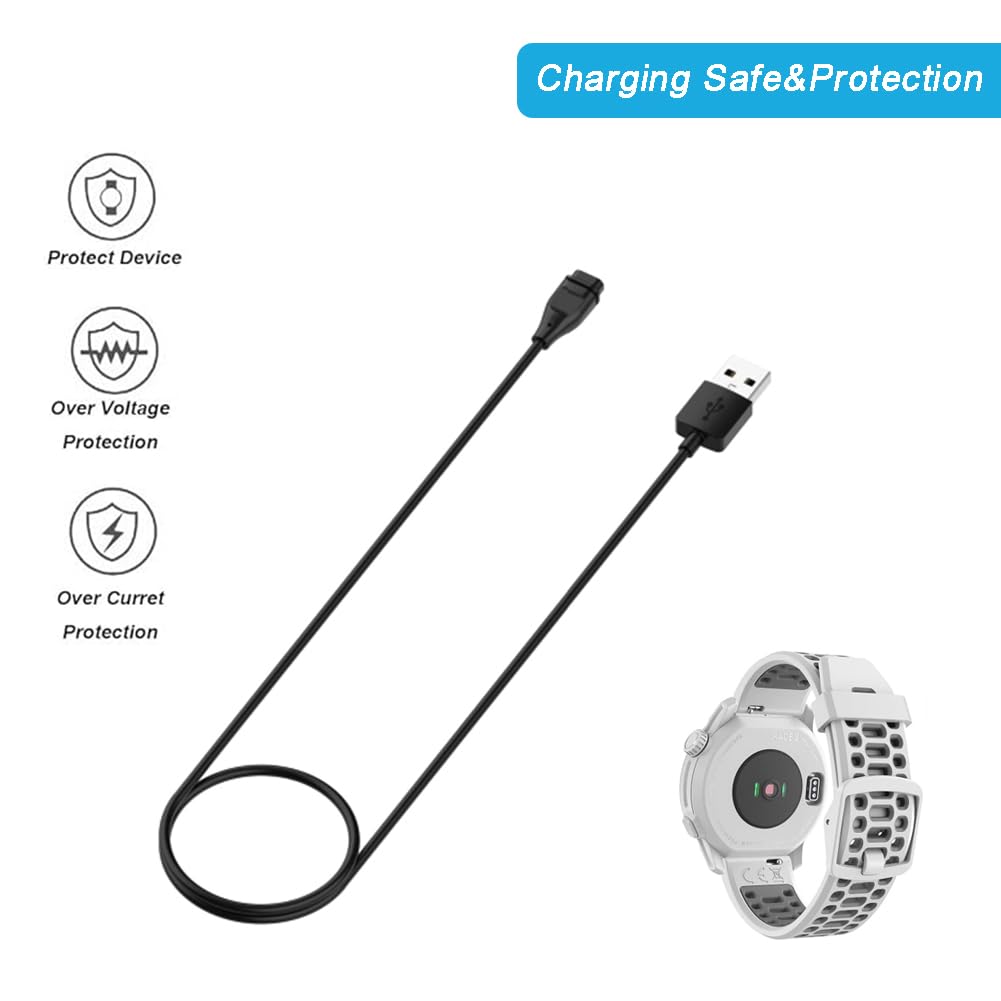 E Ecsem Charger Cable Compatible With Coros Pace 3/Apex 2/Apex 2 Pro/Pace 2/Apex 42Mm 46Mm/Apex/Apex Pro/Vertix/Vertix 2 Charger