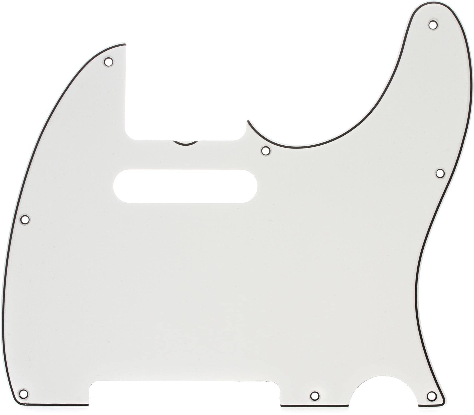 Fender Pure Vintage 64 Telecaster Electric Guitar Pickguard, 8Hole, Eggshell 3Ply