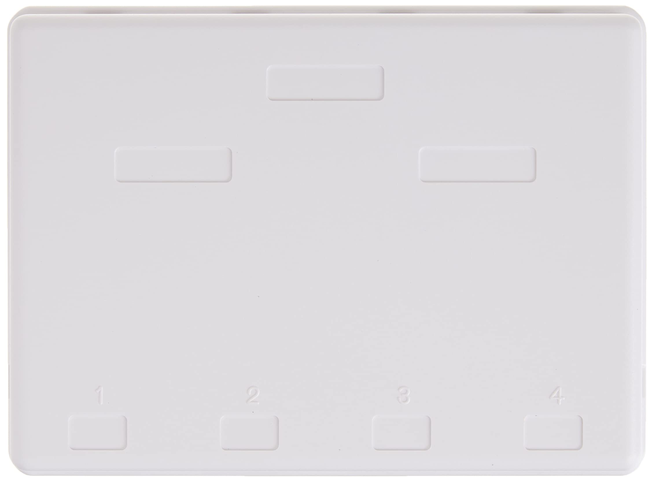 4 Port Keystone Jack Surface Mount Box, White, Surface Mount Box For Networking, Home Theatre, Security/Surveillance, Cablewhole