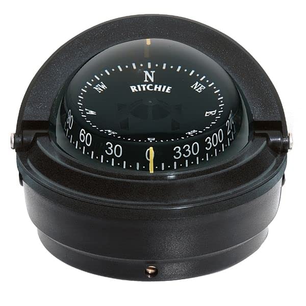 Ritchie S 87 Voyager Compass   Surface Mount   Black