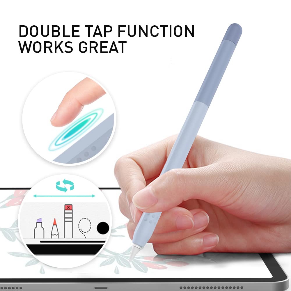 Delidigi Pencil Case Compatible With Apple Pencil Pro And Apple Pencil 2Nd Generation Case, Gradient Color Case Sleeve Silicone