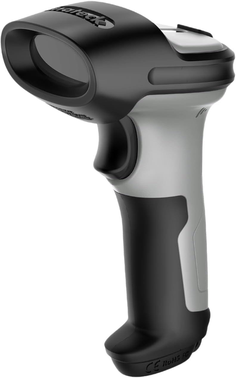 Inateck Barcode Scanner Bluetooth with AI, 1D Scanner Wireless, Handheld Scanner with APP and SDK, 1 Charge 180 Days Standby, 35