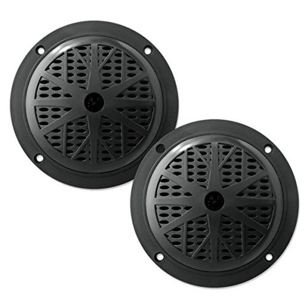 Pyle 6.5 Inch Dual Marine Speakers   2 Way Waterproof And Weather Resistant Outdoor Audio Stereo Sound System With 120 Watt Powe