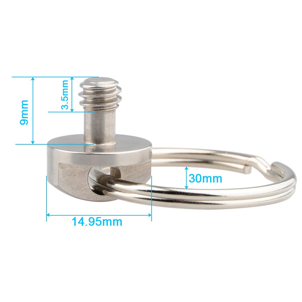 Camvate 1/4'' Connecting Adapter Hook + Fasten Adapter 1/4'' Screw For Handle Hand Grip   1255