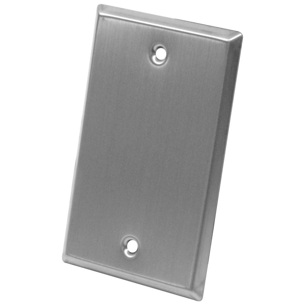 Seismic Audio Sa Plate9 Stainless Steel Blank 1 Gang Wall Plate With For Cable Installation