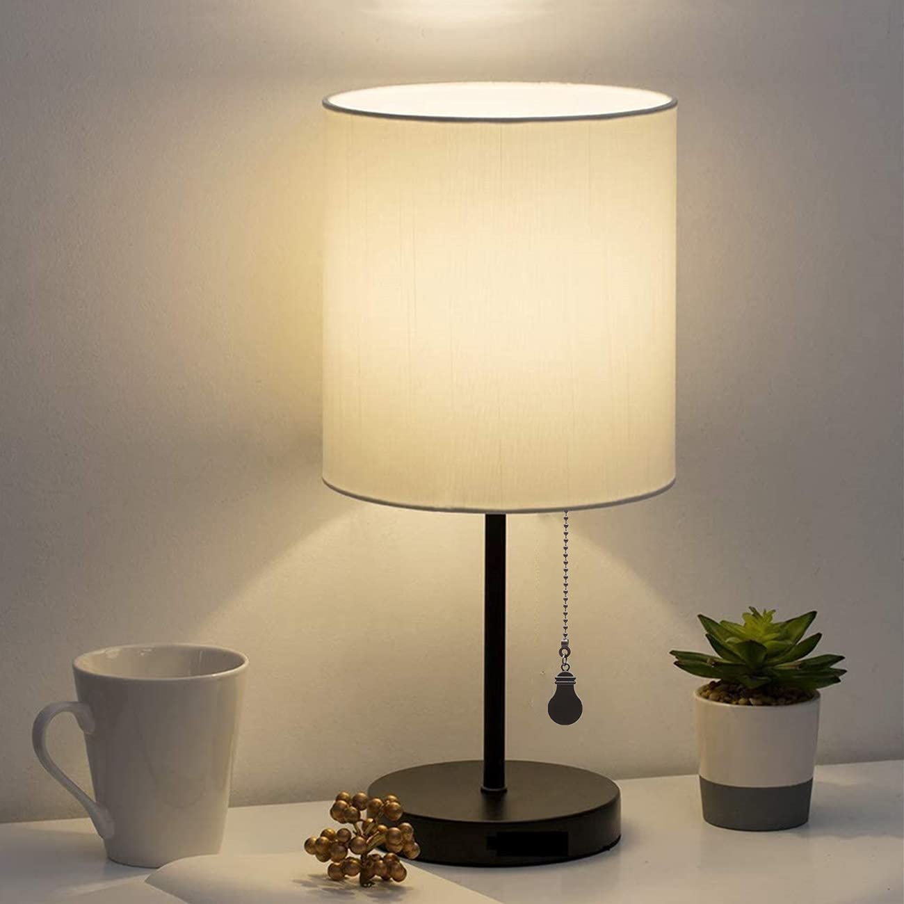 Ceiling Fan Pull Chain Set, 4 Pieces Bulb And Fan Pattern Pull Chain Extension Fan Pendant 12 Inch Chain Extender With Ball Fan