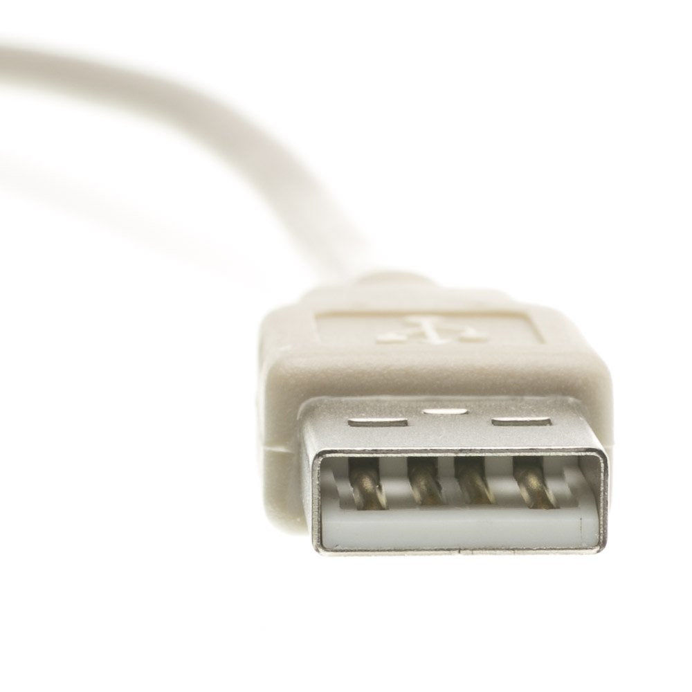 Cablewholesale 3 Feet Usb 2.0 Printer/Device Cable, Beige, Type A Male/Type B Male Plug, A Male To B Male High Speed Usb Cable,