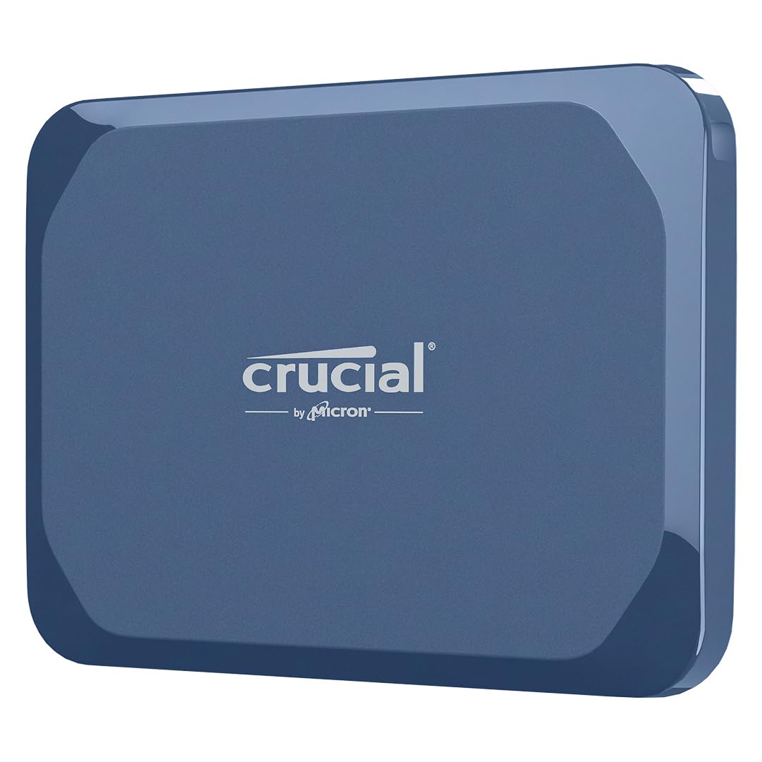 Crucial X10 4TB Portable SSD, Up to 2,100MB/s, USB 3.2 USB-C, External Solid State Drive, Compatible with Windows, Mac & Android