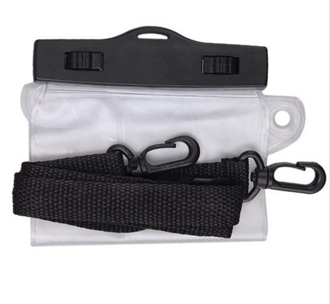 Lsgoodcare 5Pcs Portable Two Way Radio Waterproof Rainproof Bag Case Pouch Compatible With Motorola Kenwood Midland Uv 3R Uv 5R Px 888 Walkie Talkie Radio,5 Inch X 13.8 Inch, White