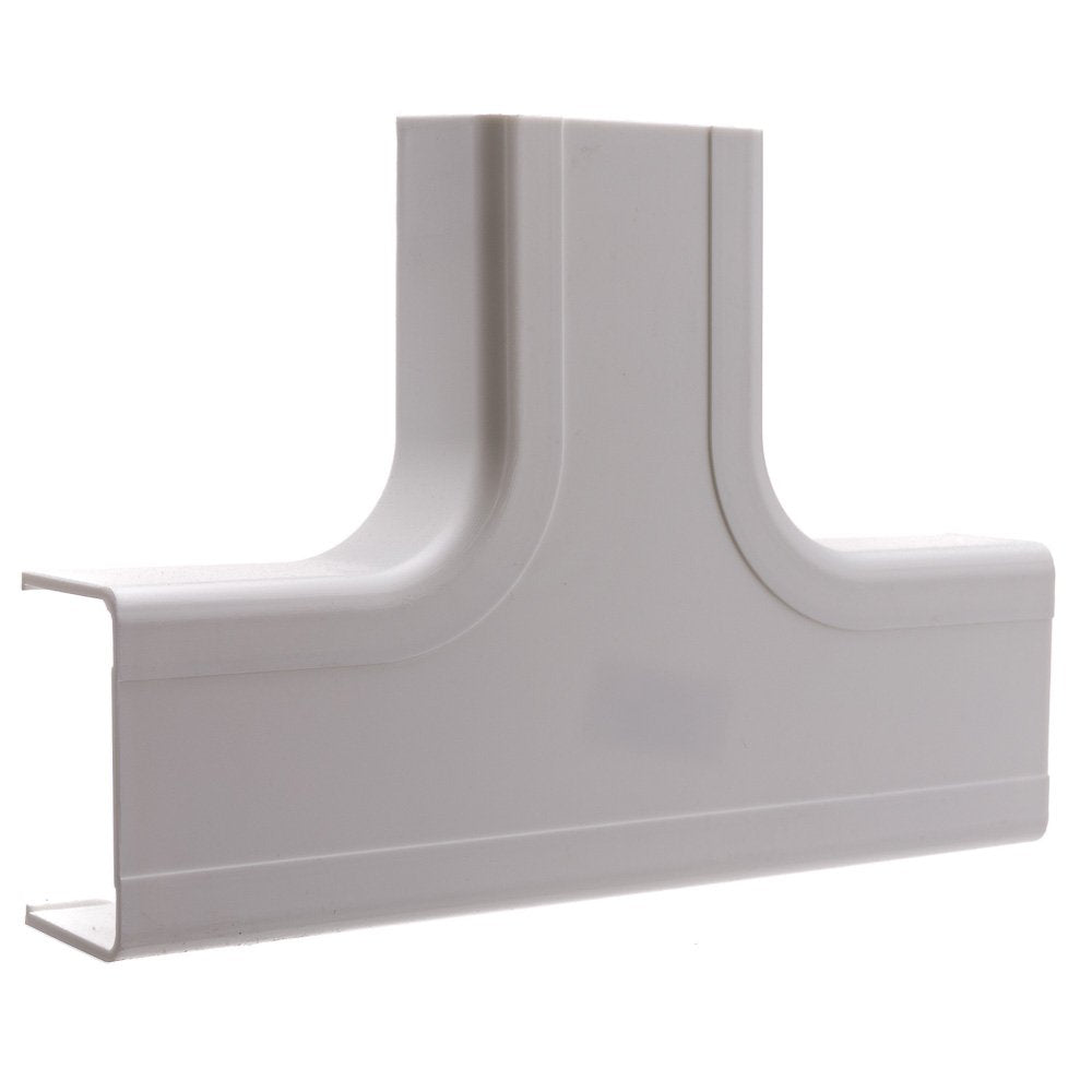 Cord Cover Cable Raceway, 1.75 Inch Surface Mount Cable Raceway Tee On Wall Cord Concealer (Junctions 3 Raceway Runs), Cord Orga