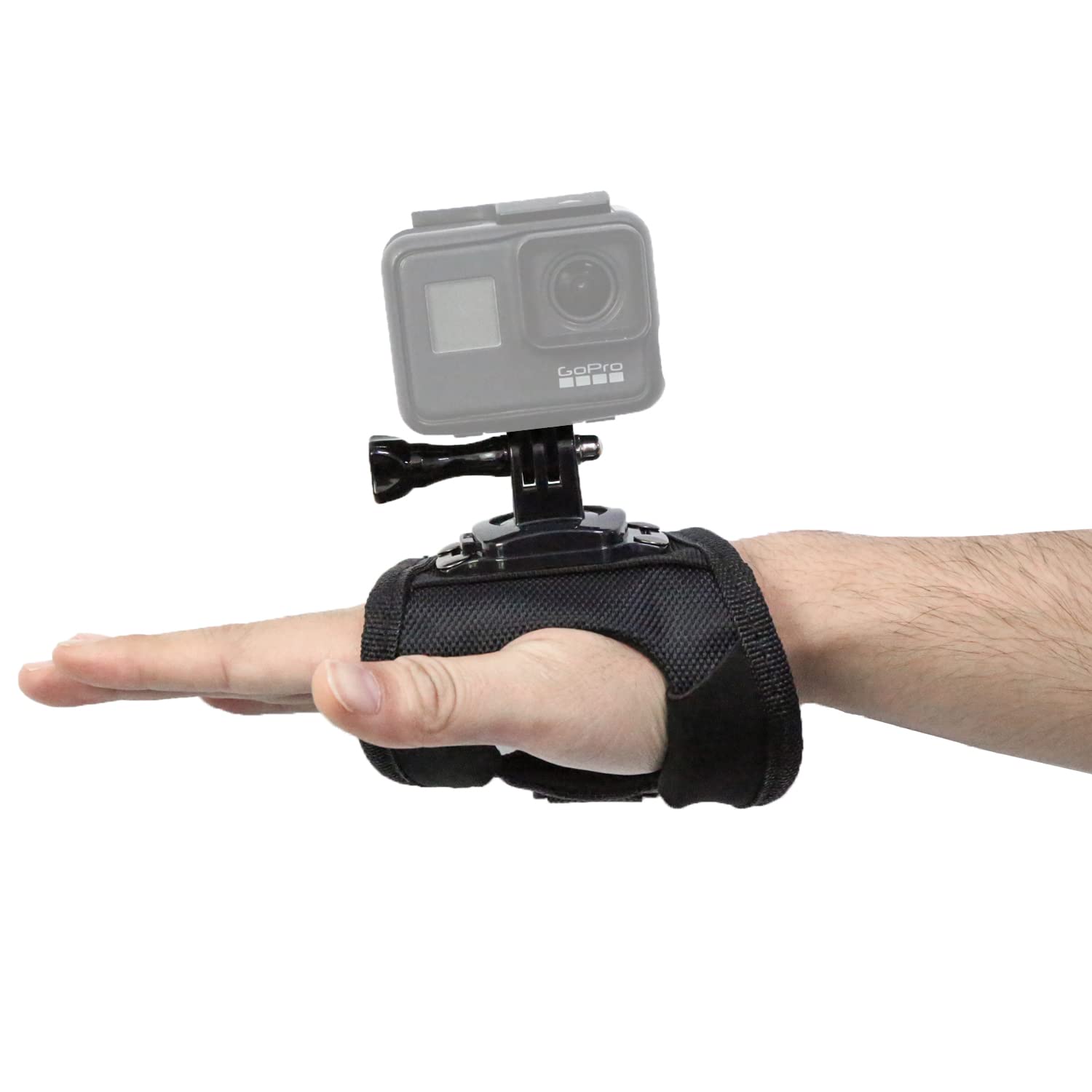 Haoyou 360 Degree Rotating Hand Strap Mount, Compatible With Gopro Hero 12 11 10 9 8 7 6 5 4 3+ 3 Hero 2018 Session Akaso Dji Osmo And Other Action Cameras