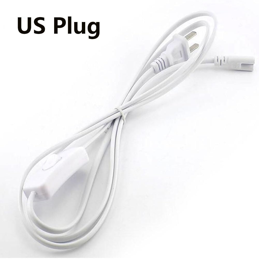 T5 T8 Led Tube Power Extension Cable With On/Off Switch,Led T5/T8 Light Tube Integrated Led Light Fixture Extension Cable Wire (