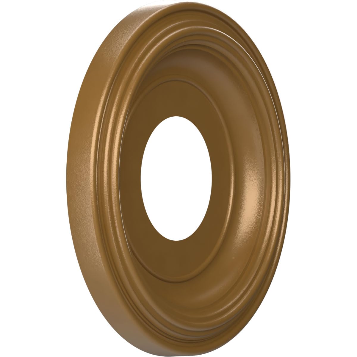 10Od X 3 1/2Id X 1 1/8P Traditional Thermoformed Pvc Ceiling Medallion (Fits Canopies Up To 5 1/2), Metallic Gold Rush