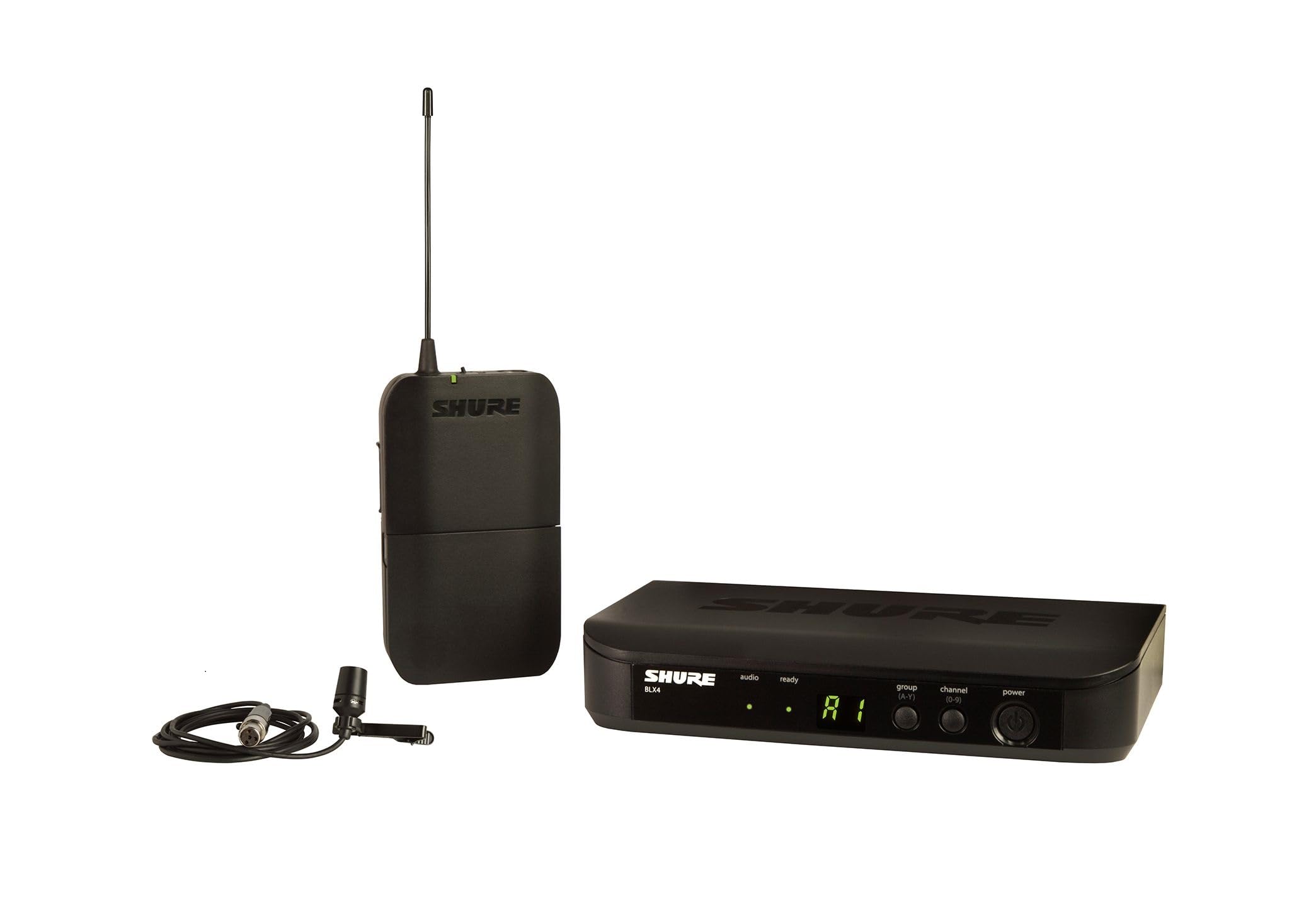 Shure BLX14/CVL Wireless Microphone System - 14-Hour Battery Life, 300 ft Range, UHF | Includes CVL Lavalier Mic, Bodypack Trans
