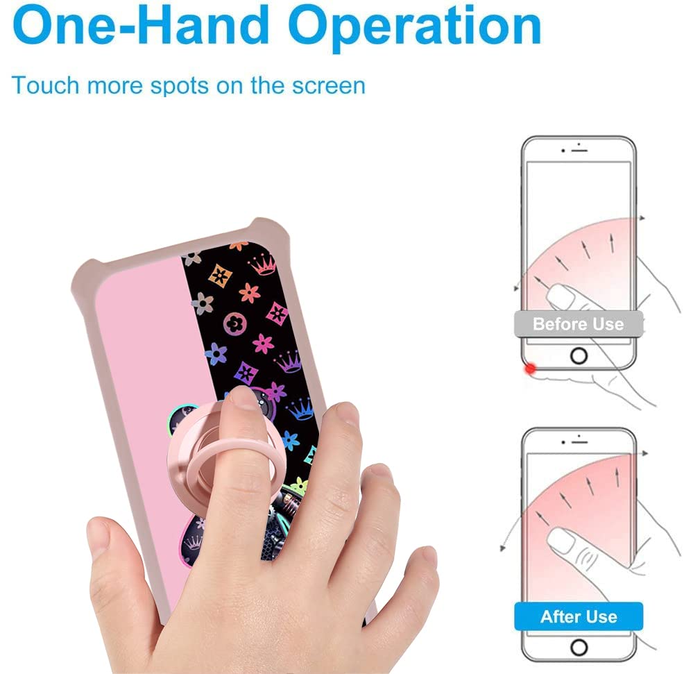 Jioeuinly Blu G91S Case Compatible With Blu G91S Phone Case Cover [With Tempered Glass Screen Protector][Hard Pc + Soft Silicone