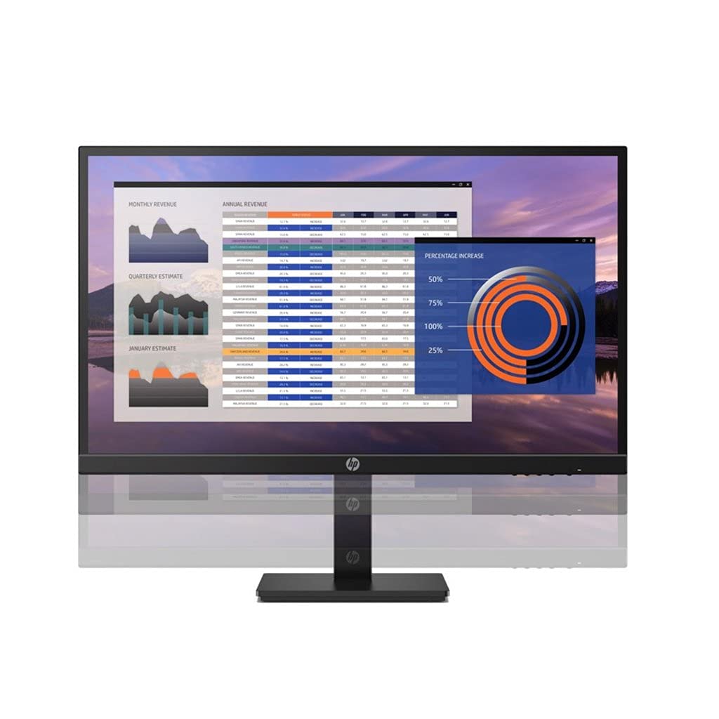 Hp P27H 27-Inch G4 Fhd (1920 X 1080) Ips Display Monitor 5Ms 75Hz Refresh Rate With Dp Hdmi Vga Inbuilt Speaker Low Blue Light M