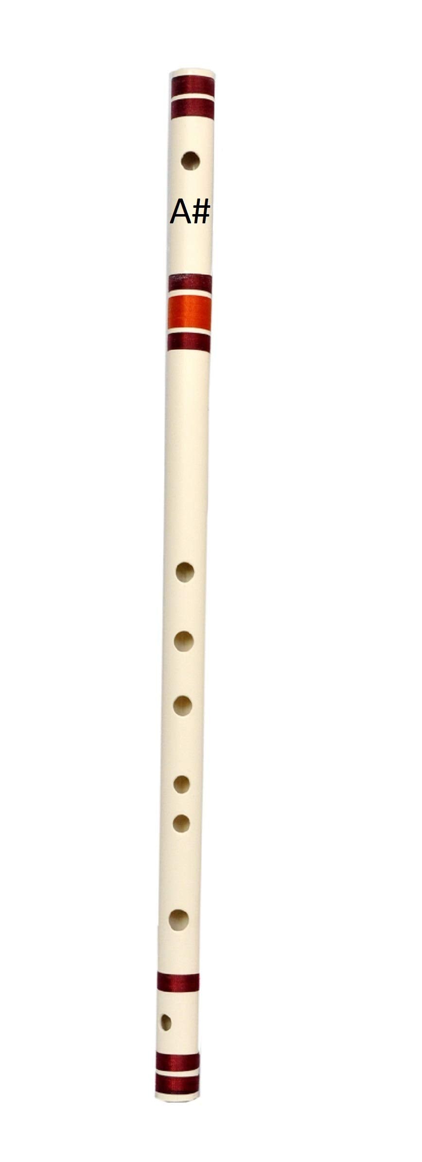 Ibda Flutes Pvc Flute For Professional/Beginner Natural Scale Bansuri With Silk Thread Go Vocal For Local (E Middle 15.75Inch)