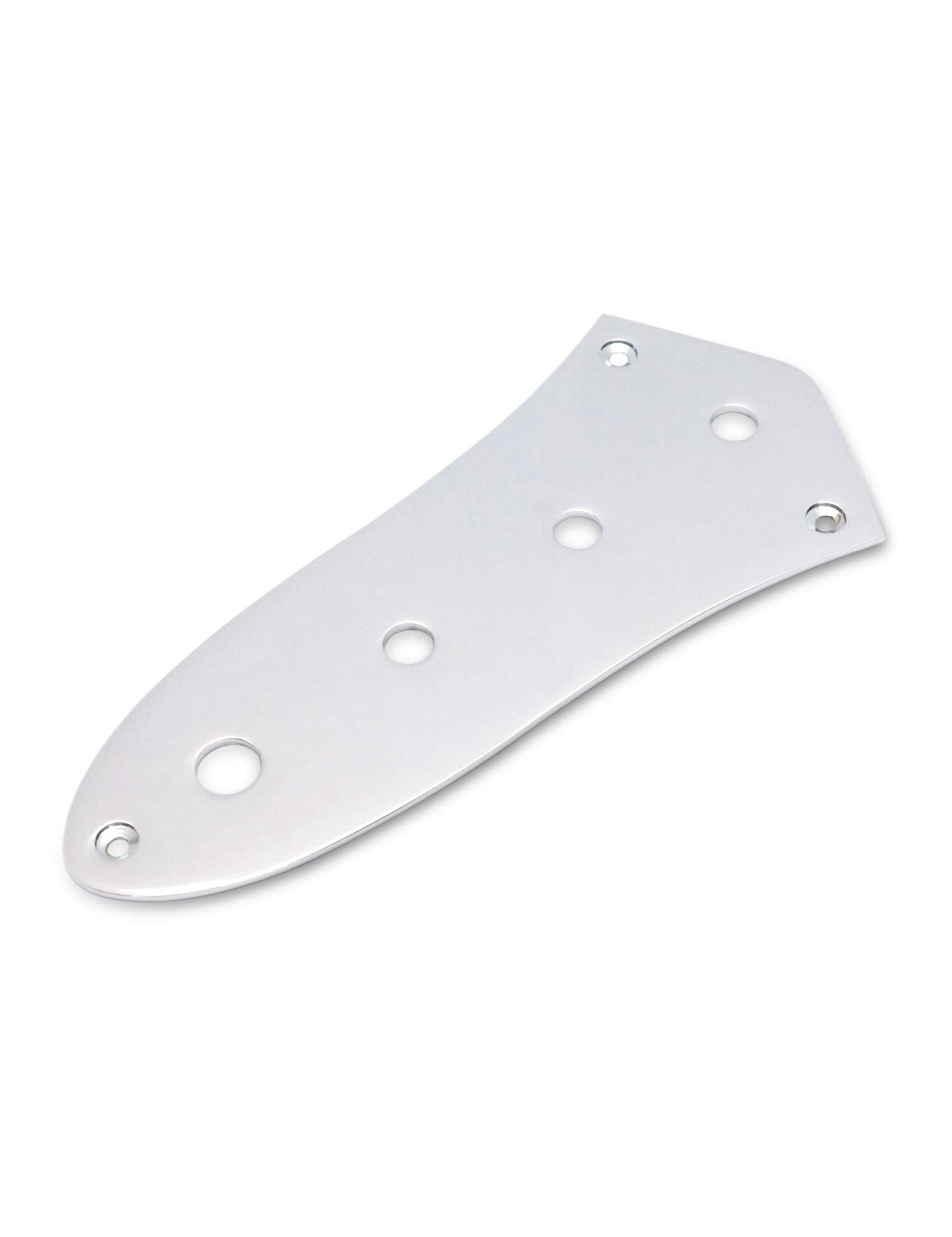 Metallor Bass Guitar Control Plate 4 Holes Mounting Plate For Jazz Bass Guitar Parts Replacement Chrome.