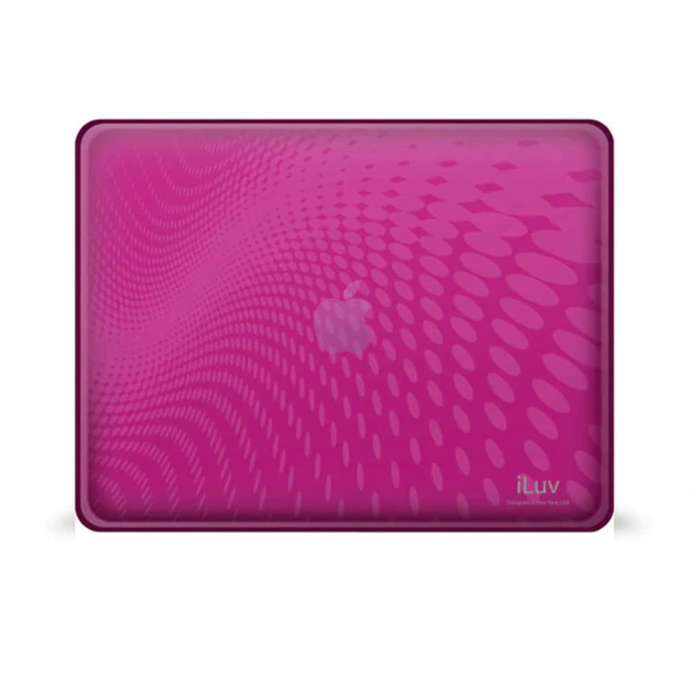 iLuv Flexi-Clear TPU Case with Dot Wave Pattern for iPad - Pink