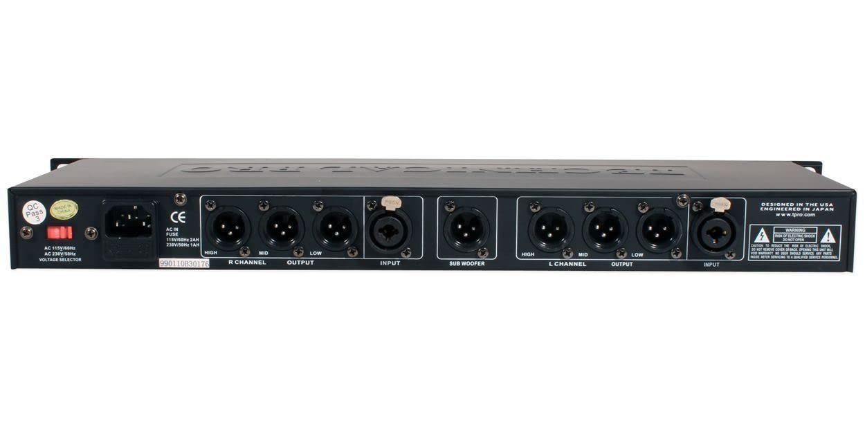 Technical Pro Xo3 Professional 3  Way Crossover With Sub Output