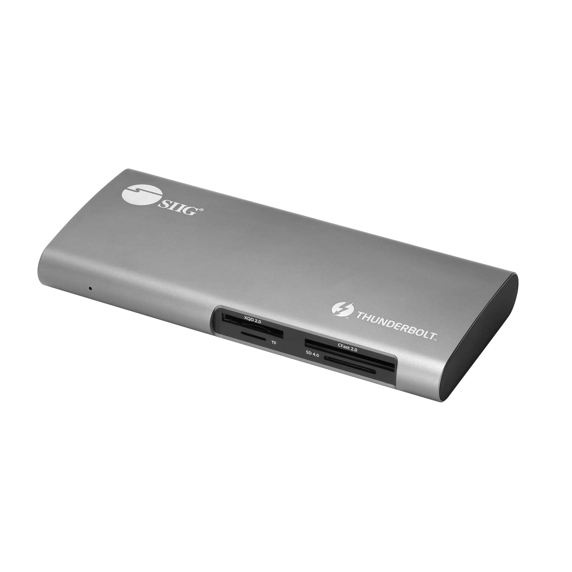 SIIG 8K Thunderbolt 3 Dock with 40 Gbps, 60W Charging, Single 8K or Dual 4K@60Hz for DisplayPort for Windows and Mac, XQD/SD/CFa