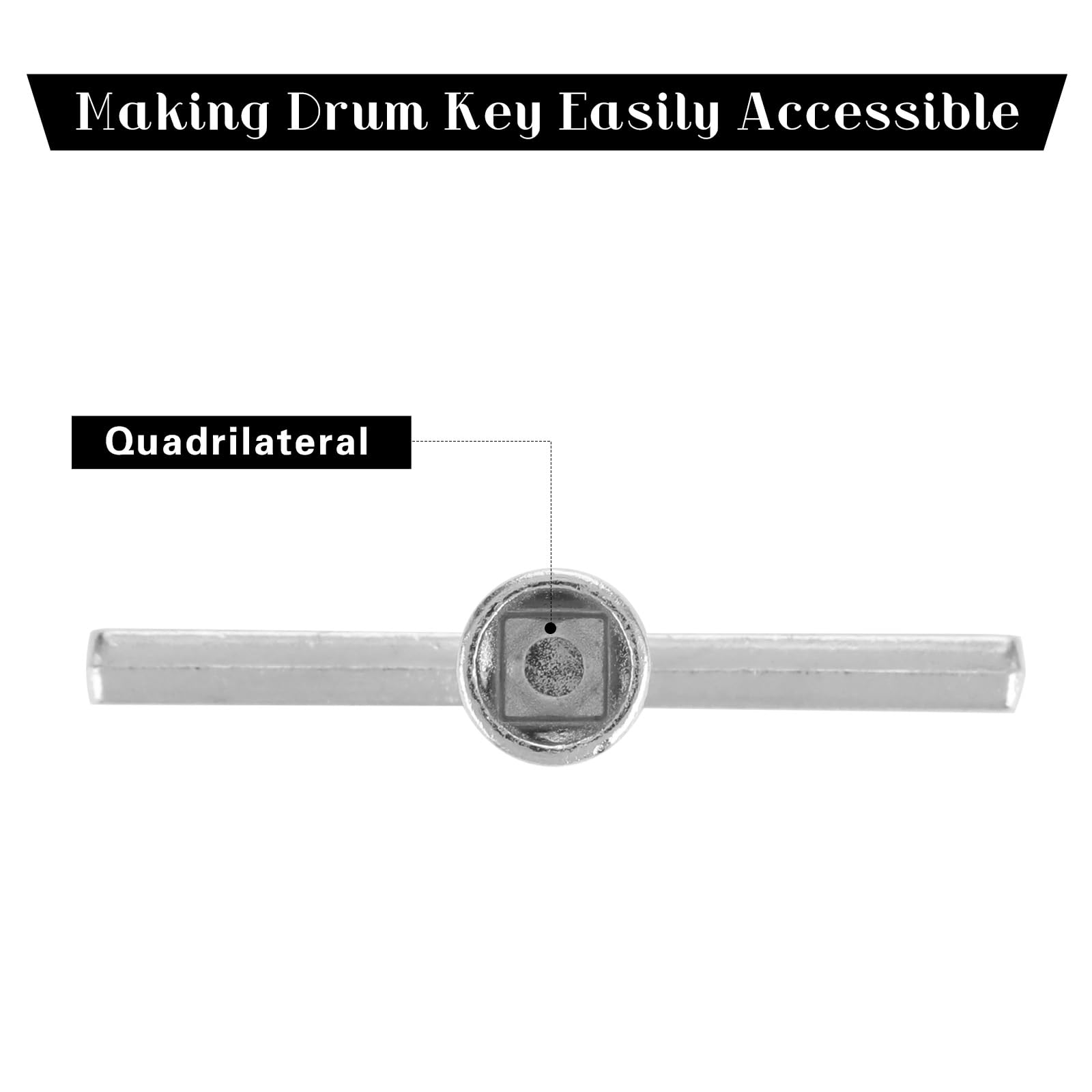 Ouligay 2 Pack Drum Key Drill Bit Universal Drum Keys Drum Tuner Drum Key Tool Drum Key Keychain Drum Accessories With Hole For