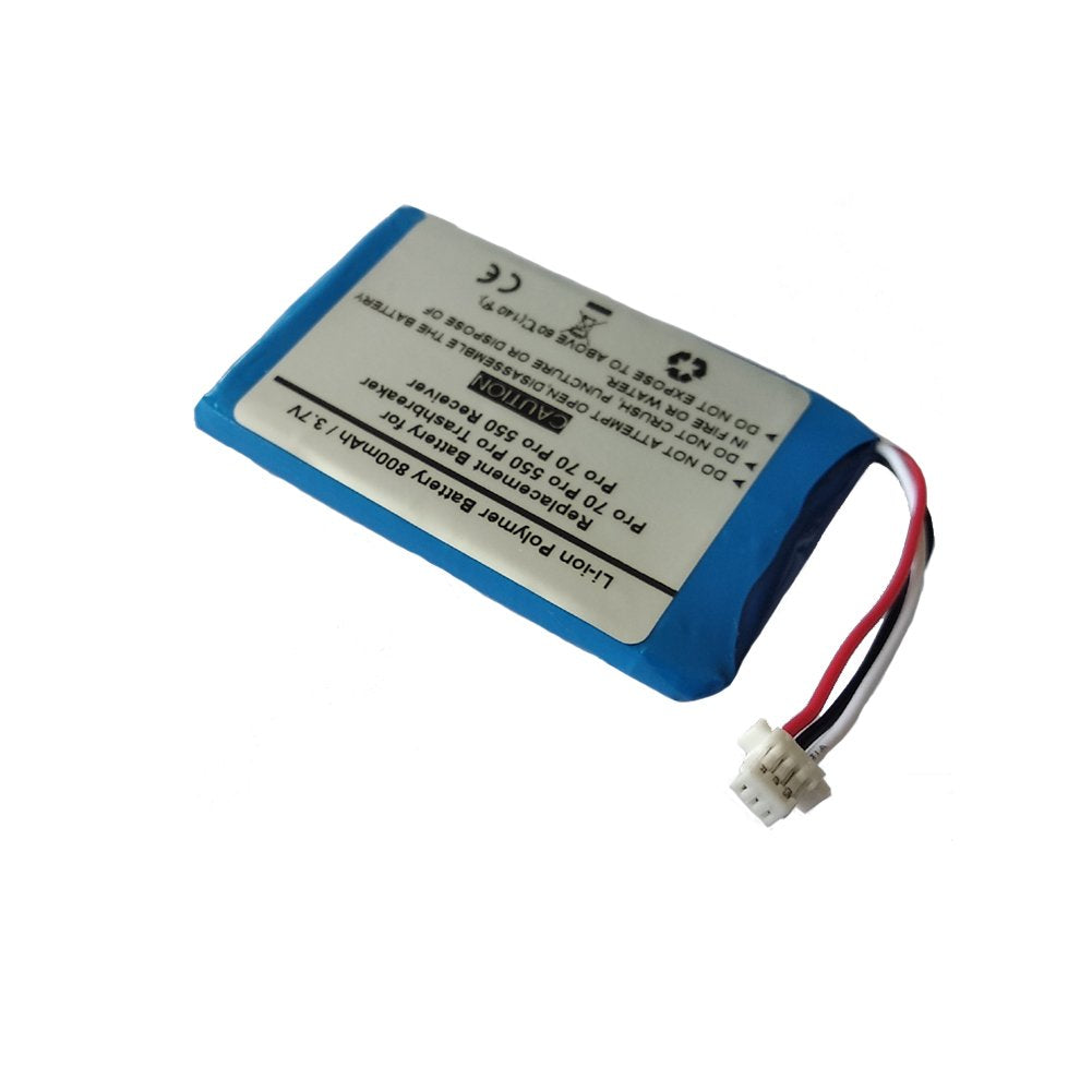 800Mah 3.7V Replacement Battery For Garmin Pro 70 Trashbreaker Pro 550 Trashbreaker ,Pro Trashbreaker , Pro 70 Receiver , Pt 10