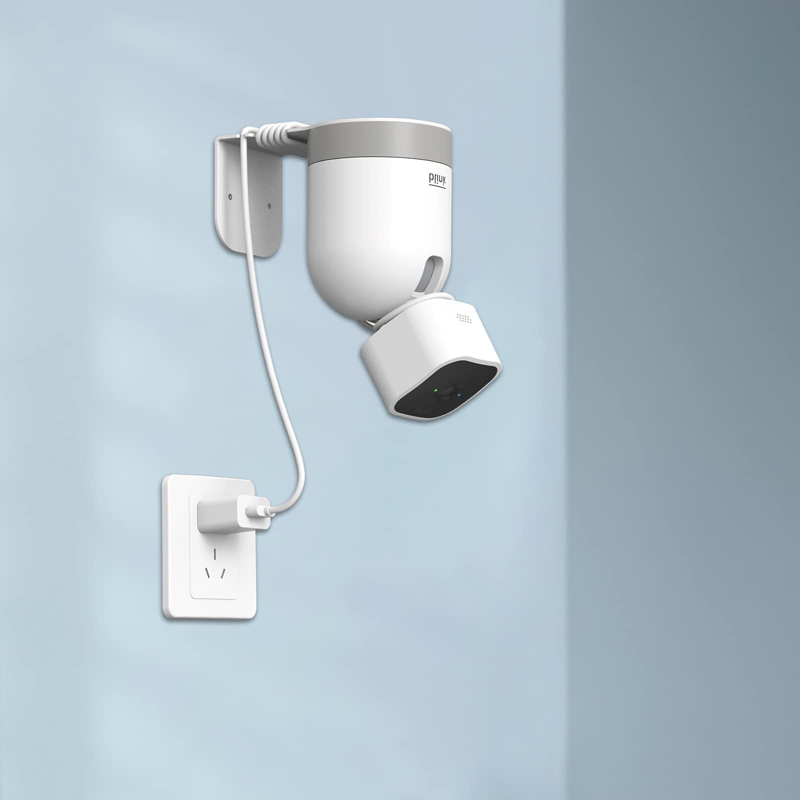 Puuuci Wall Mount For Blink Mini Pan Tilt Camera/Wyze Cam Pan V3&V2 / Eufy Security Solo Indoorcam P24   Wyze/Blink/Eufy Securit