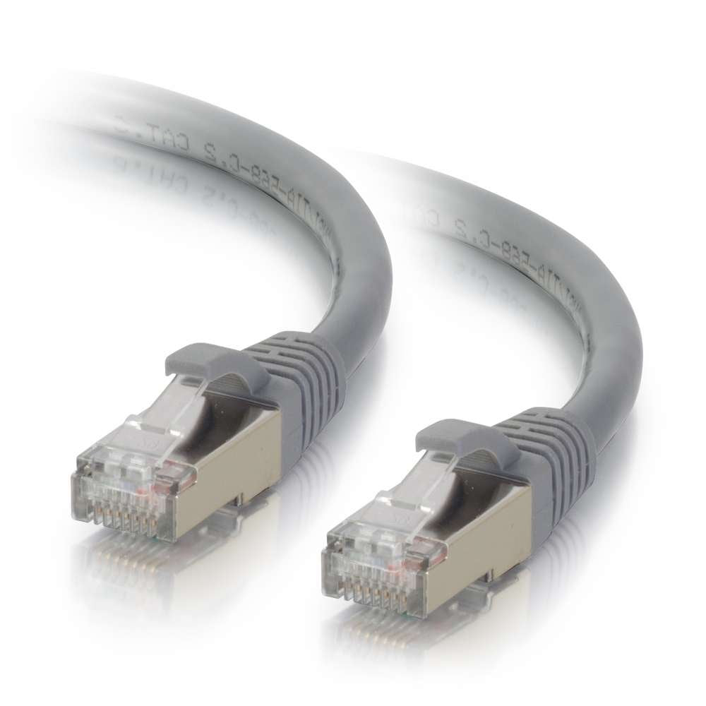 Legrand   C2G Cat6A Ethernet Cable, Snagless Shielded Cat6A Patch Cable, Gray Network Patch Cable, 2 Foot Snagless Stp Ethernet 
