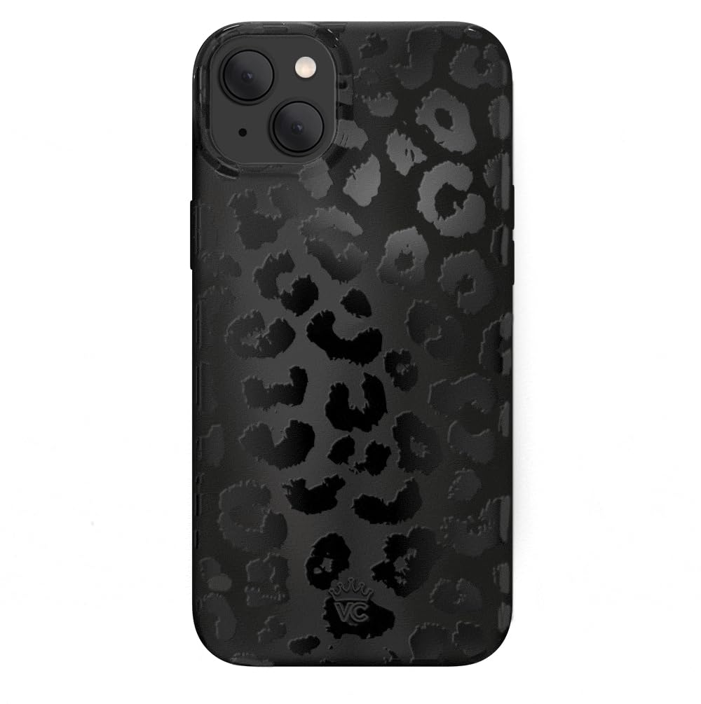 Velvet Caviar Black Leopard Cheetah Print Phone Case For Iphone 15 Plus For Women [8Ft Shockproof] Compatible With Magsafe   Cut