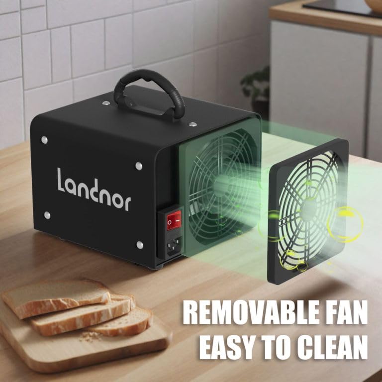 Ozone Generator 60,000Mg/H, New Update Ozone Machine Ionizer Industrial/Home O3 Air Purifier Deodorizer, Eliminating Odors Area