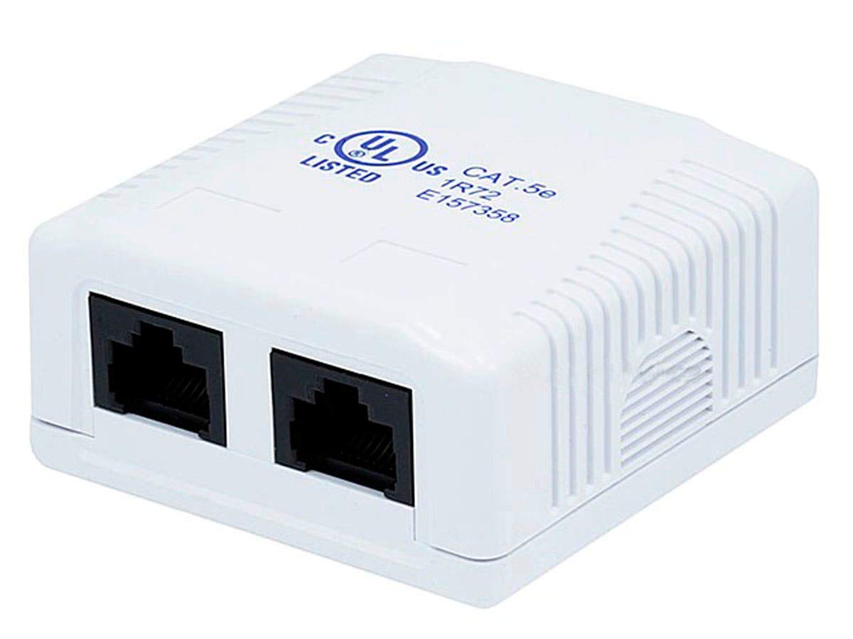 Monoprice Surface Mount Box Cat5E Double
