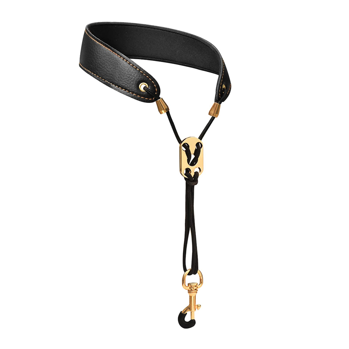 Miwayer Sax Neck Strap Professional Saxophone Harness Leather Padded Soft Neck Sling Adjustable For Baritone Alto Tenor Soprano 