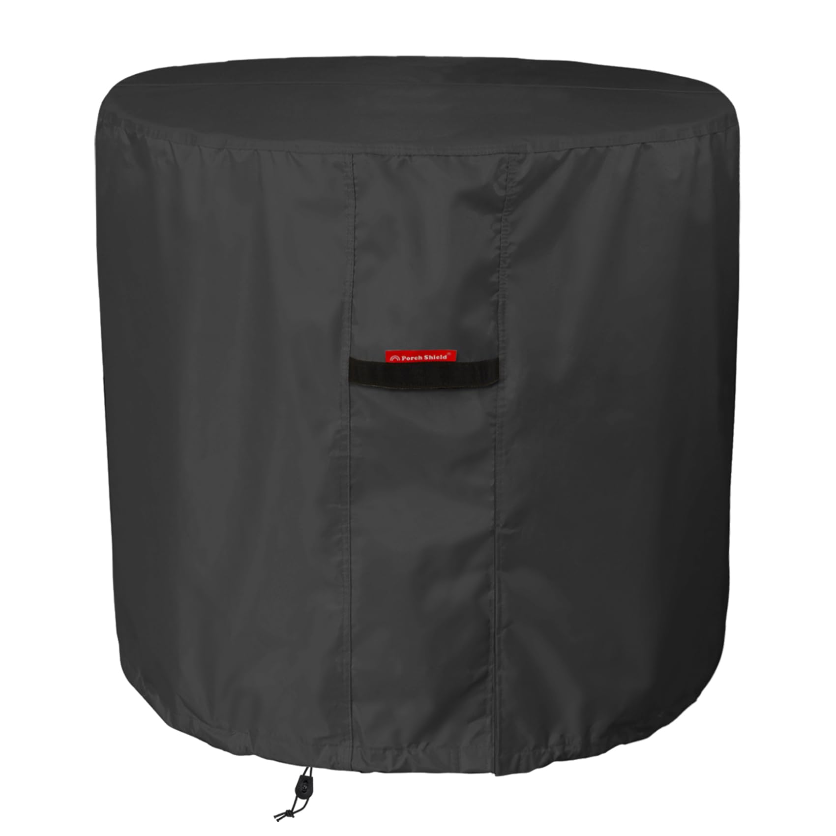 Porch Shield 600D Waterproof Air Conditioner Covers For Outside Units Round Ac Cover Black   34 Inch
