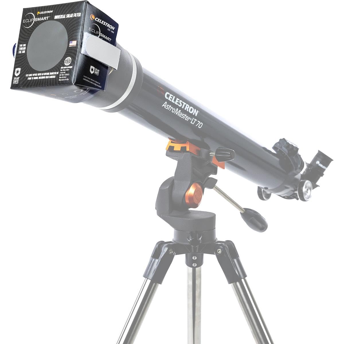 Celestron   Eclipsmart Safe Solar Eclipse Telescope And Camera Filter   Meets Iso 12312 2:2015(E) Standards   Works With Your Te