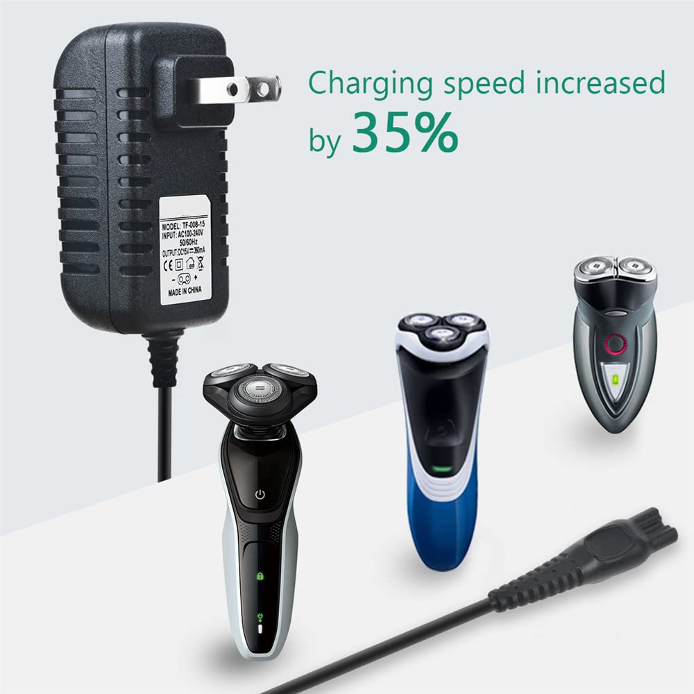 K Mains Ac Adapter Power Supply Charger For Philips Headgroom Norelco 6000 Series, 6701X, 6705X, 6706X, 6709X, 6711X, 6716X, 673