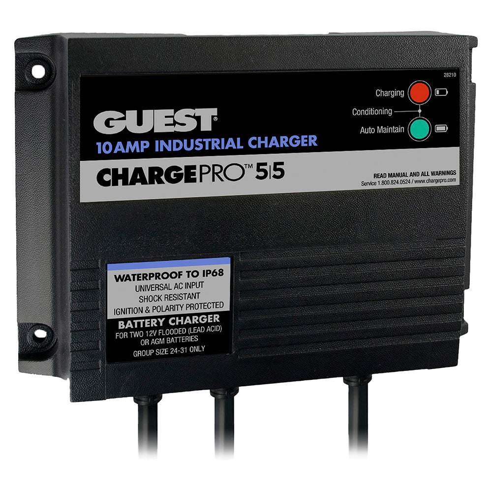 Guest 10Amp - 12/24V 2 Bank 120V Input On-Board Battery Charger,WBAUVA001344294