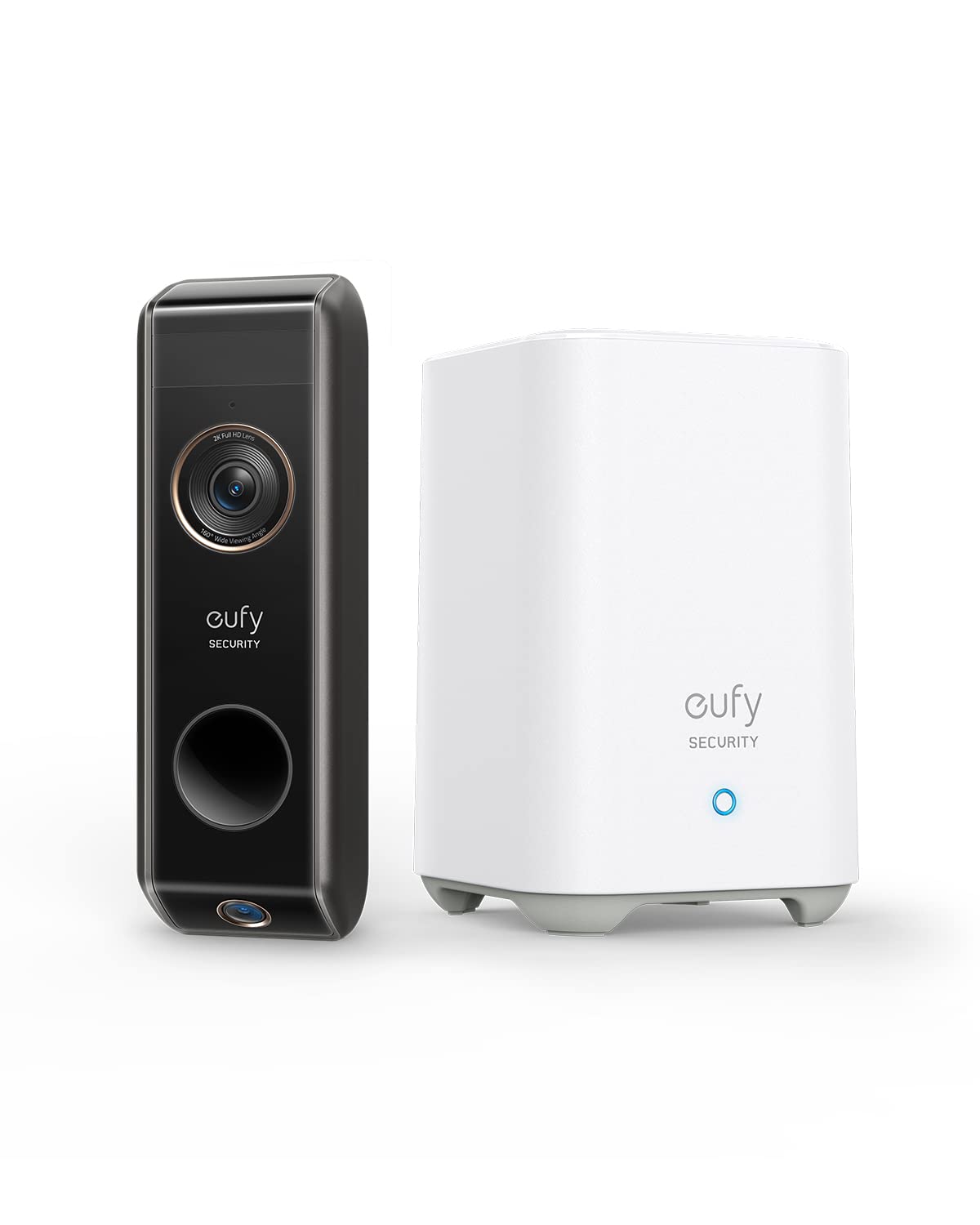 Eufy Security Video Doorbell Dual Camera, 2K Hd, Wireless, Battery Powered, Homebase, Dual Motion Detection, Smart Recognition, 