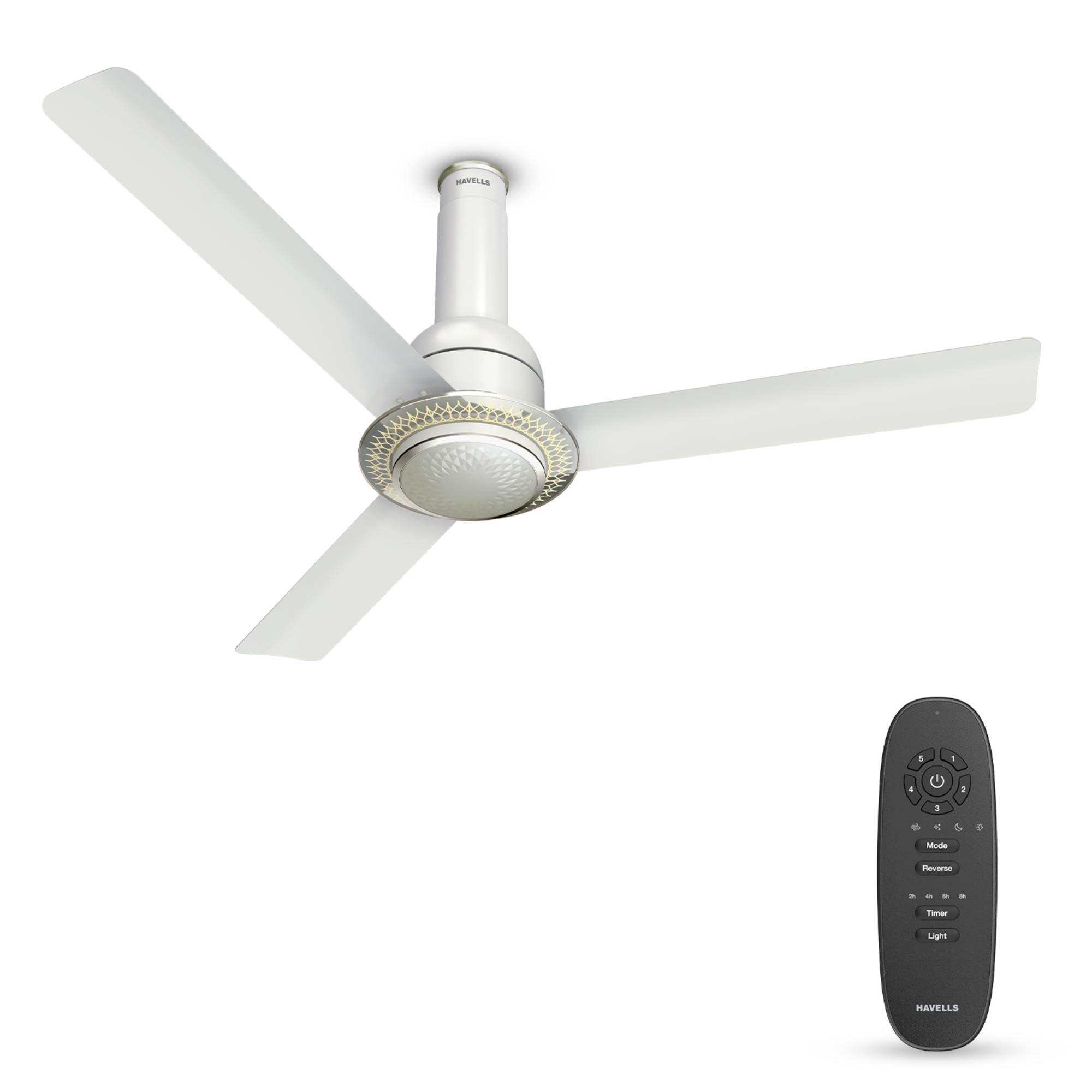 Havells Cera Bldc 1200Mm Premium Underlight Ceiling Fan With 100% Pure Copper|Reverse Rotation|Remote Controlled |Watt: 35|Air F