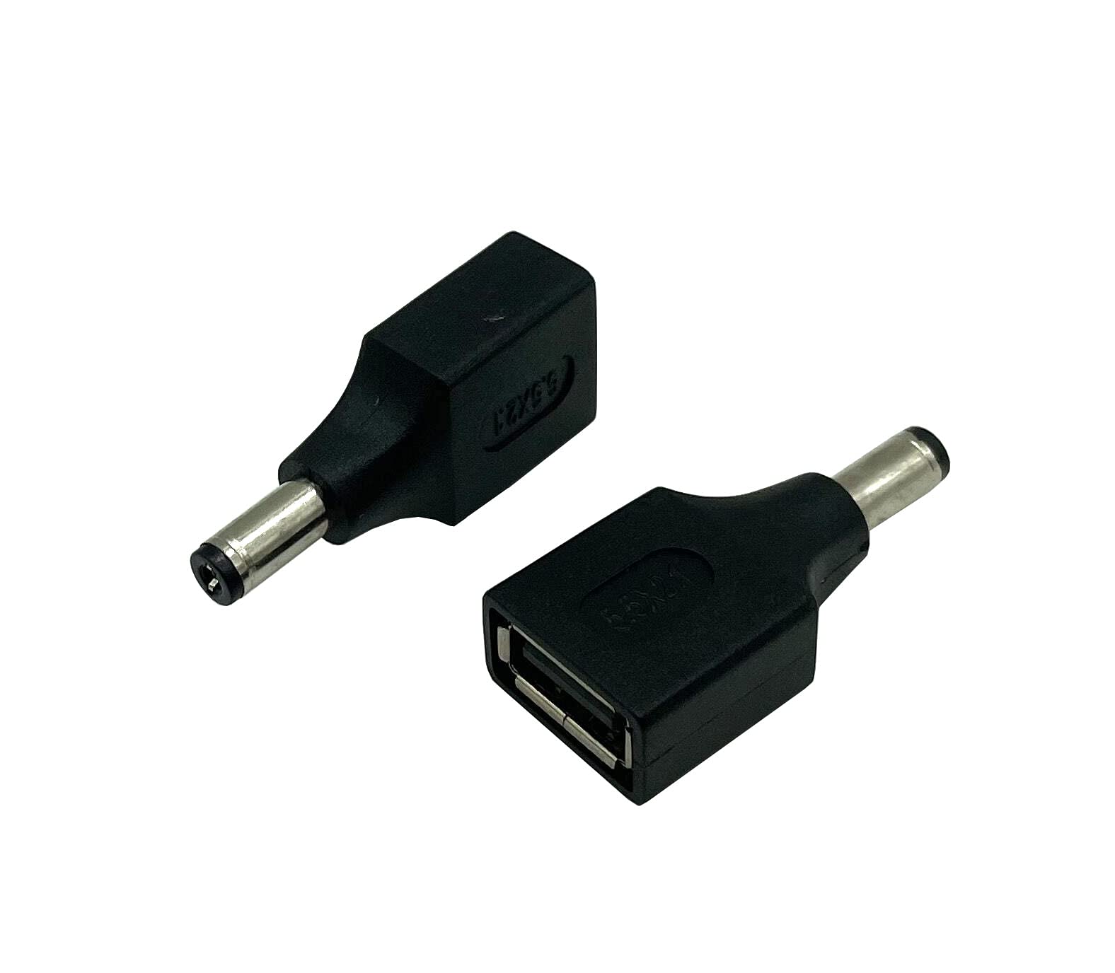 Dafensoy Usb To Dc Power Adapter, Usb 2.0 A Female To Dc 5.5 X 2.1Mm Male Power Adapter 2 Pack Suitable For Charging Electronic Devices With Dc Or Usb Ports (Usb F/5.5 X 2.1)