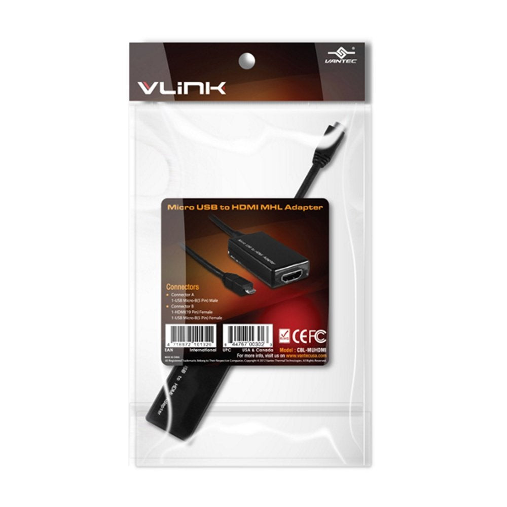 Vantec Micro Usb To Hdmi Mhl Adapter (Cblmuhdmi)