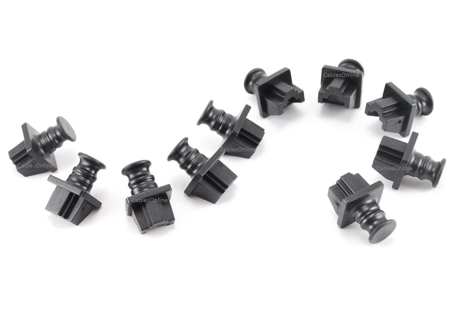 Cablesonline, 10 Pack Rj45 Lan Network Cat5E/Cat6 Ethernet Jack Snap In Dust Cover, Cv R01