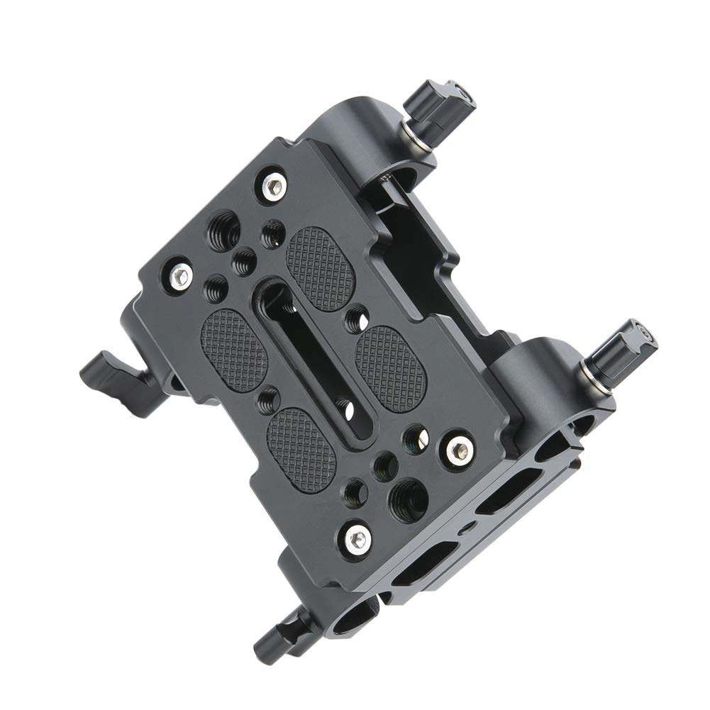 Niceyrig Shoulder Support Camera Baseplate With 15Mm Rod Clamp Railblock For Rod Support/Dslr Rig Cage