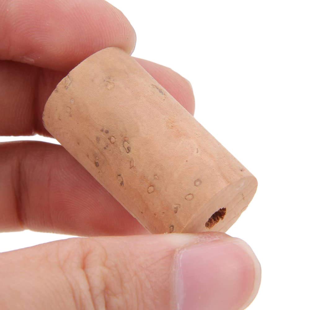 Jiayouy 6Pcs Flute Headjoint Cork Plugs Natural Corks Cap Flute Repair Part Accessaries