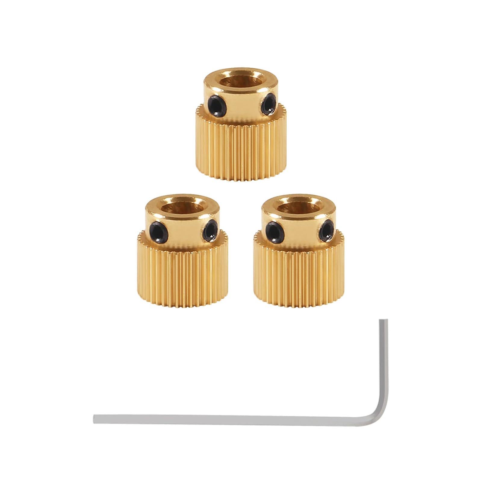 Aokin Brass Extruder Wheel Gear 40 Teeth Drive Gear 3D Printer Parts For Creality Ender 3, Ender 3 Pro, Ender 3 V2, Ender 5/5 Pr